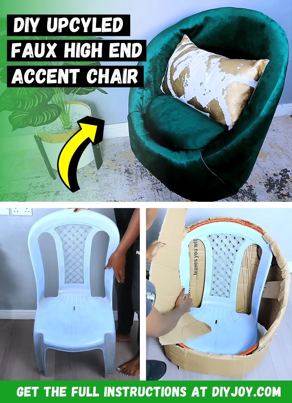 How To Make A DIY Upcycled Accent Chair
