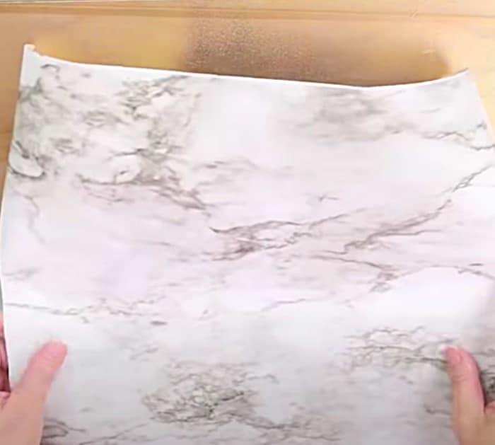 Use Marble Contact Paper To Dress Up An IKEA Desk