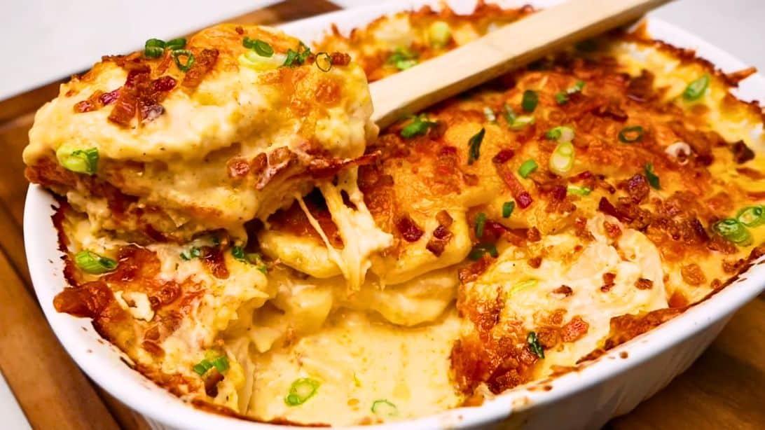 Easy Loaded Scalloped Potato Casserole Recipe