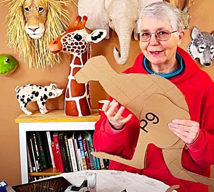Make An Animal Form Out Of Cardboard For Paper Mache