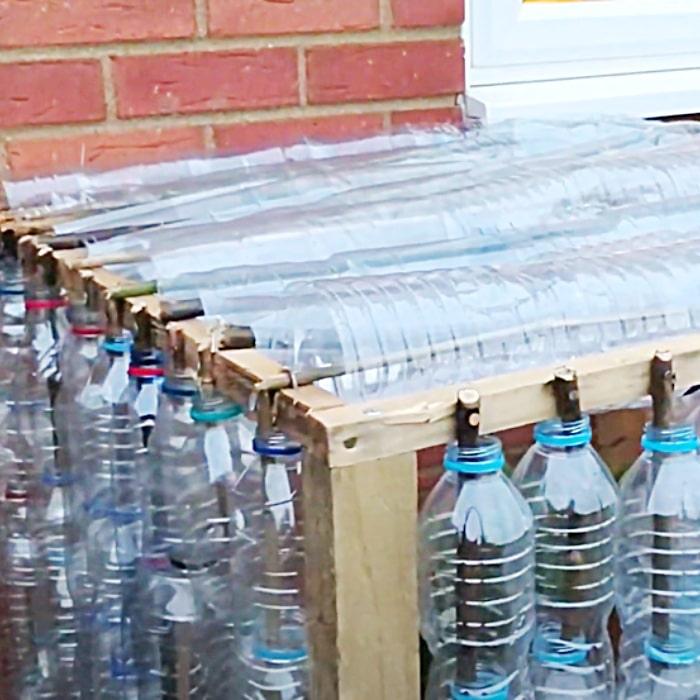 Plastic Bottle Greenhouse Idea - How To Build A Small Greenhouse - Cheap Greenhouse