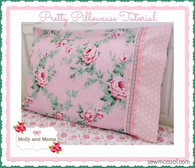 Pretty Pillowcase With Lace Trim, one worth bookmarking from this list and a project that comes together in an afternoon
