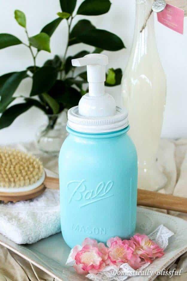 DIY Chalk Painted Mason Jar Soap Dispenser, easy to scale up for a whole batch and a keepsake worth handing down
