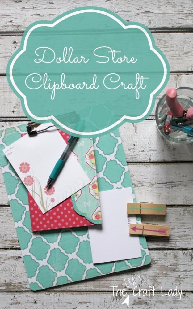 Dollar Store Clipboard Craft, simple enough for a first attempt at the technique and a centerpiece that gets noticed first