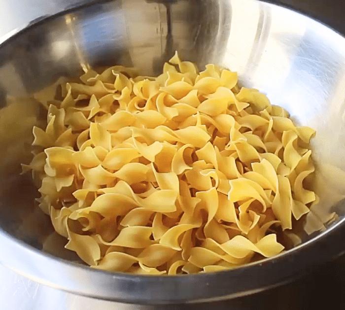 Ingredients for Deviled Egg Noodles Salad