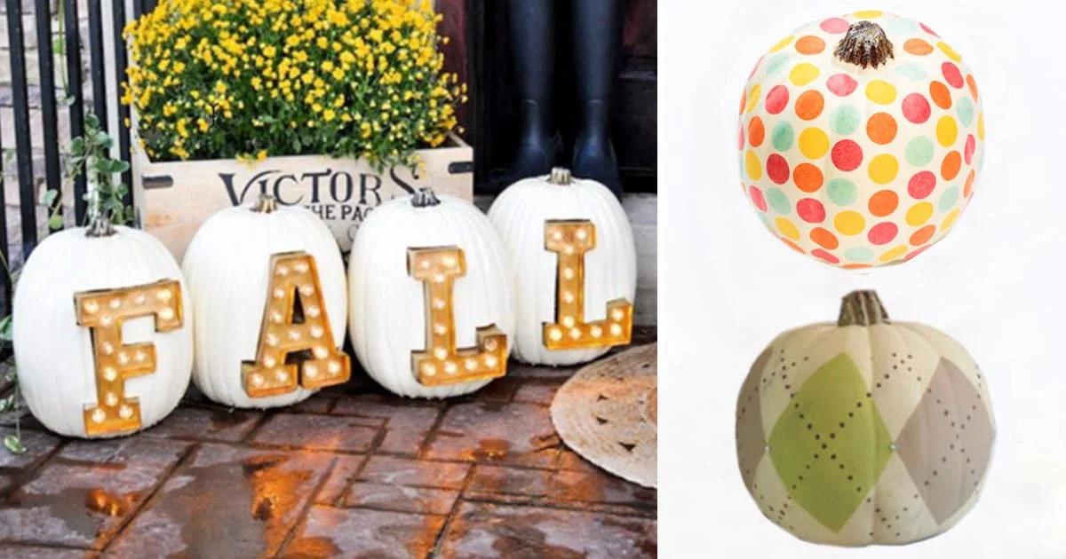 30 Pumpkin Decorating Ideas To Make This Fall