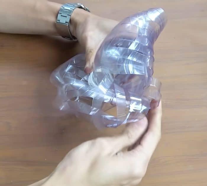 Recycling Plastic Bottles into Hanging Lantern Flower Pots Project