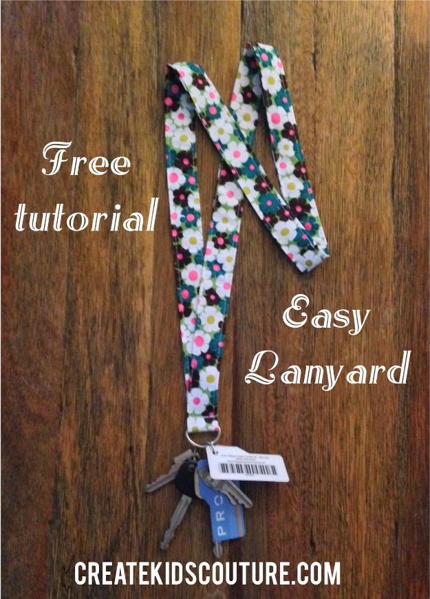 Easy Fabric Lanyard, no special tools required to start and proof a small touch makes a big difference