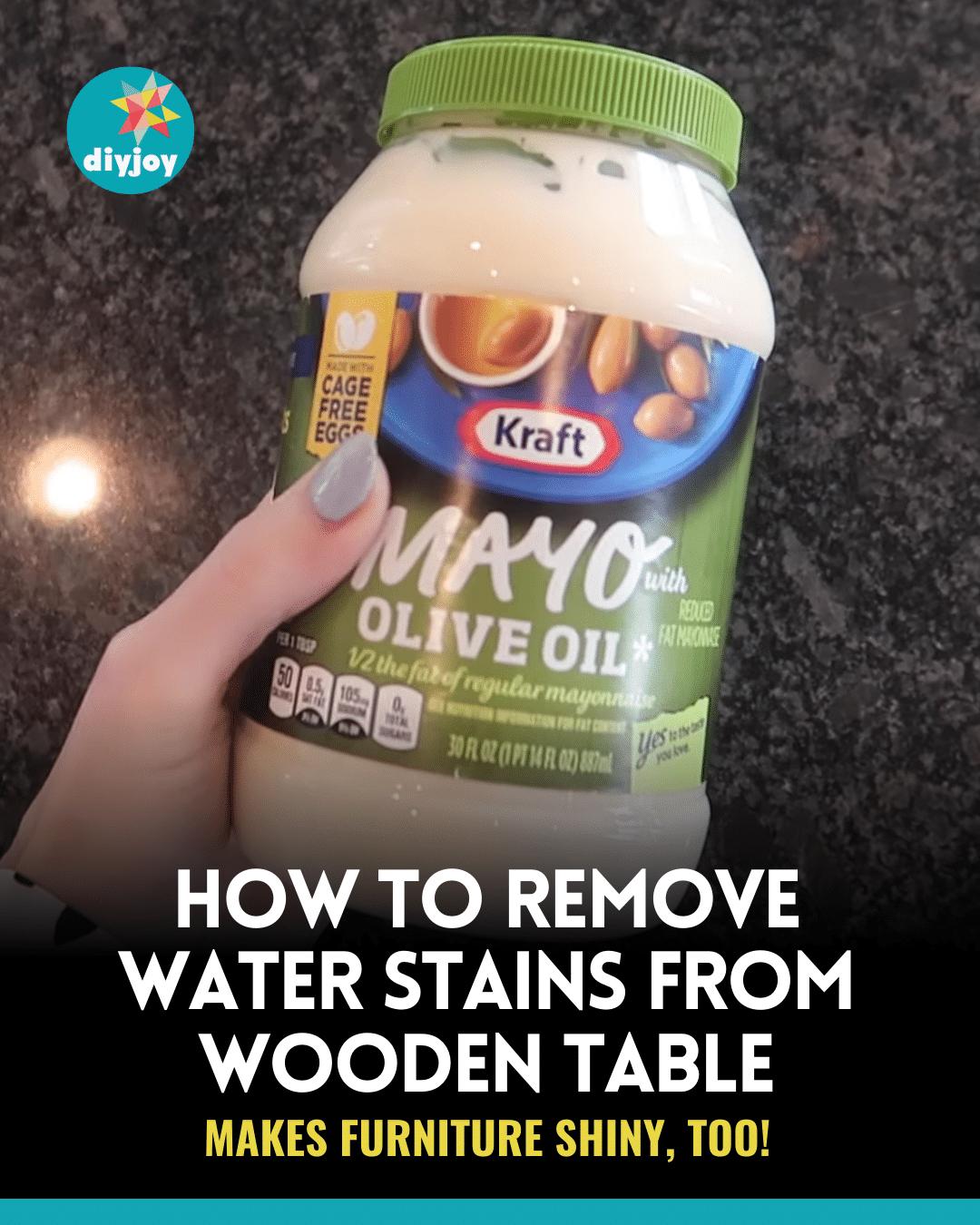 How To Remove Water Stains From Wooden Table