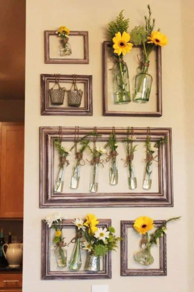 Wall Flowers, an idea worth trying before buying something new and a project that makes a great weekend activity