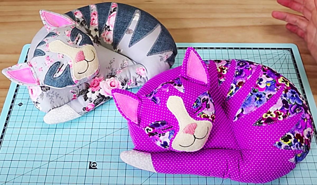 DIY Patchwork Cat With A Free Pattern