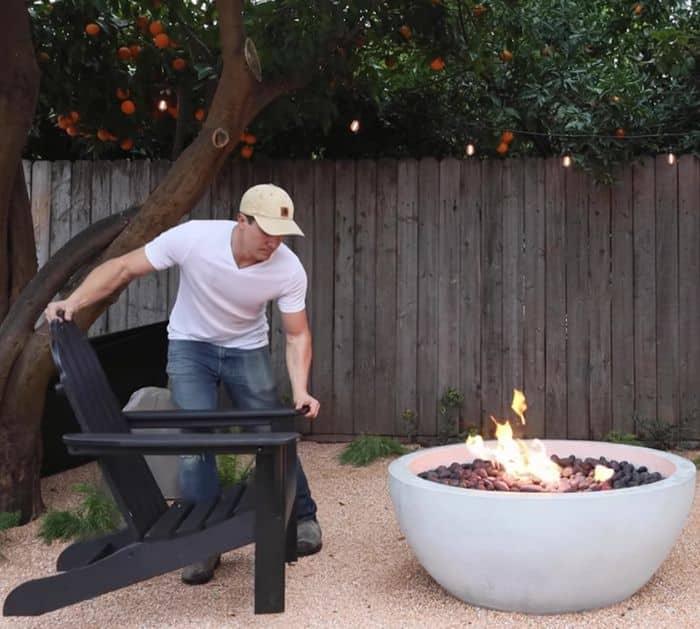 Easy DIY Patio and Fire Pit Seating Area Tutorial