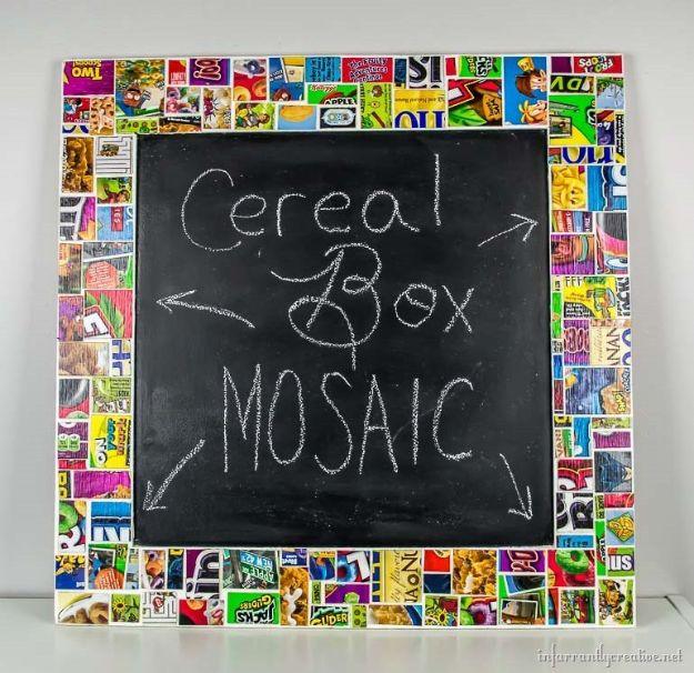 Cereal Box Mosaic Frame, a popular pick from this roundup and a project that comes together in an afternoon