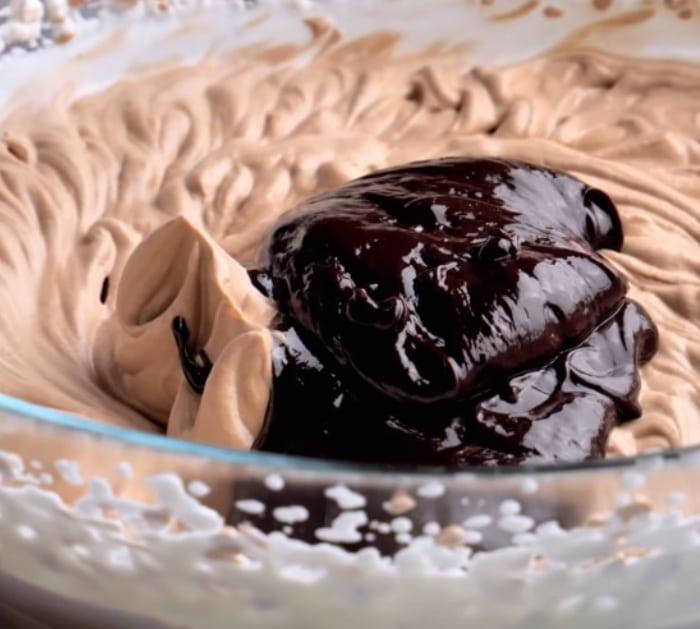 Make a chocolate mousse recipe using only two ingredients