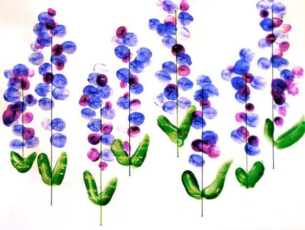 Fingerprint Bluebonnets, gentle on the wallet even making a matching pair and a touch that upgrades a plain corner instantly