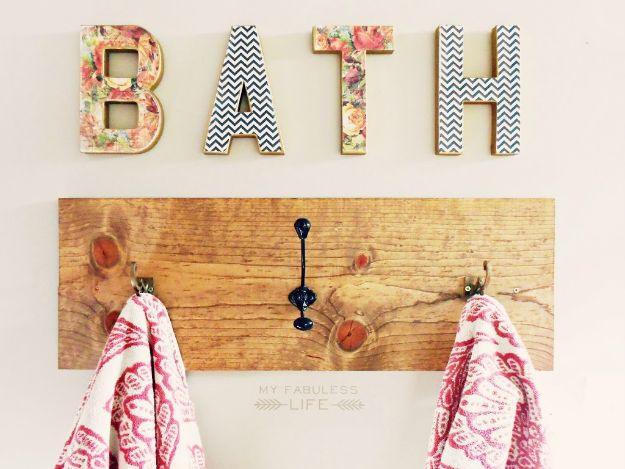 DIY Towel Rack, a clever storage solution, no special skills needed to pull this together and a keepsake worth handing down