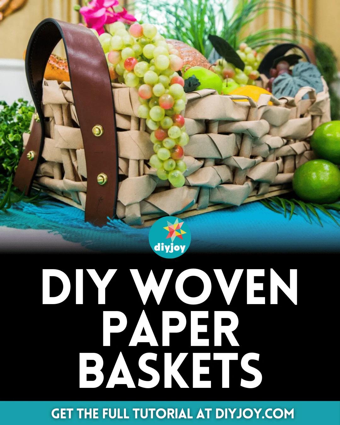How to Make Woven Paper Baskets