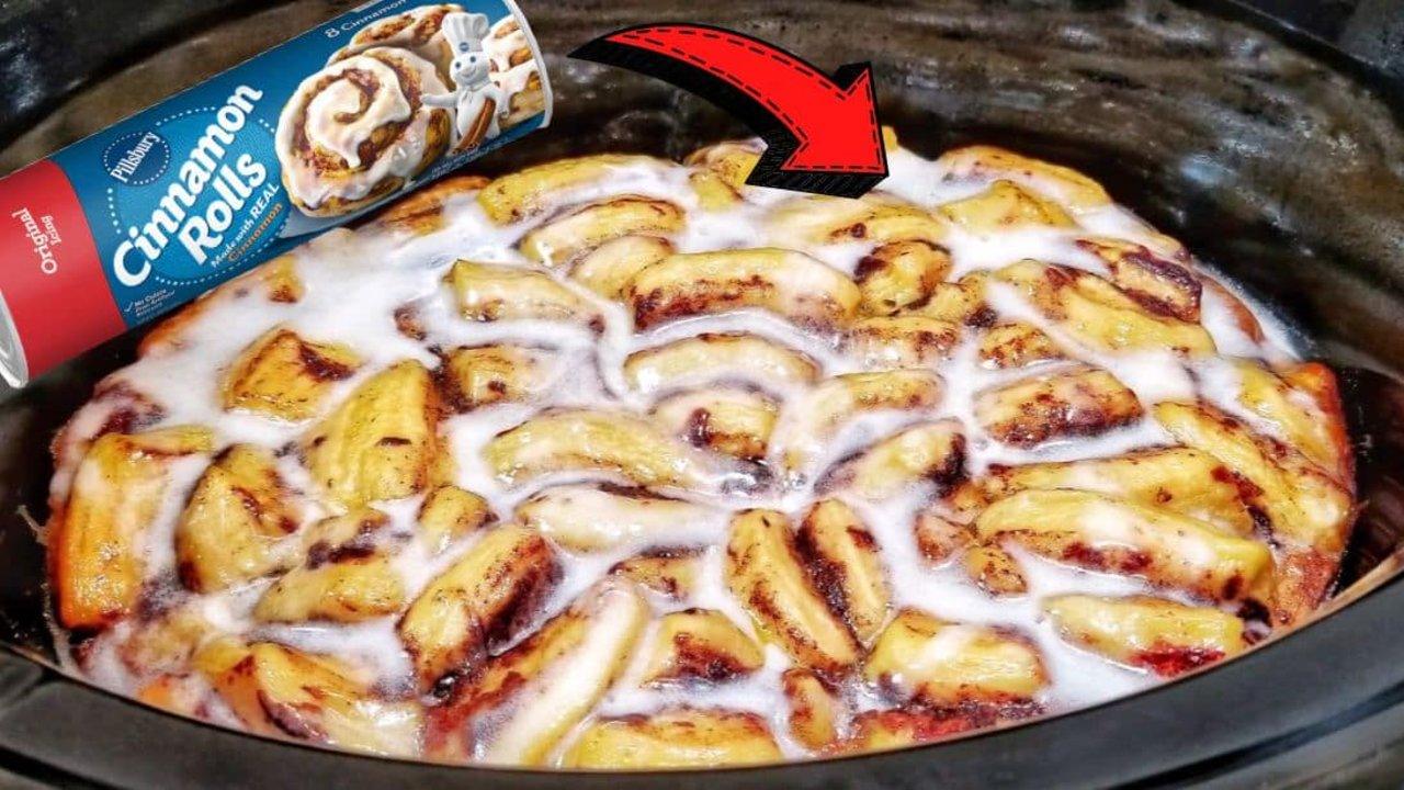 6-Ingredient Crockpot Cinnamon Rolls Recipe
