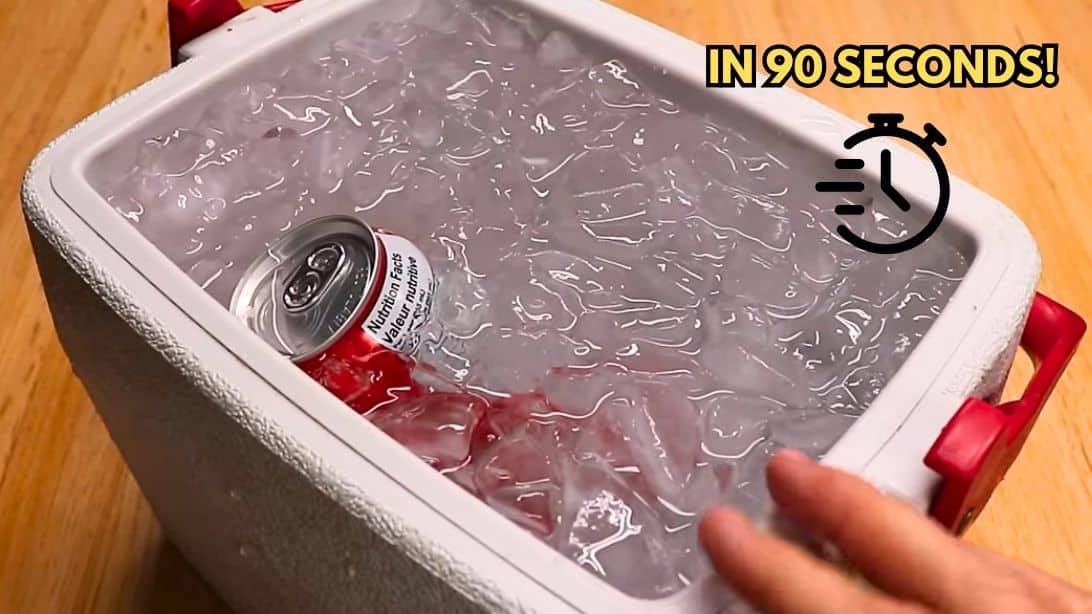How to Chill a Beverage in 90 Seconds