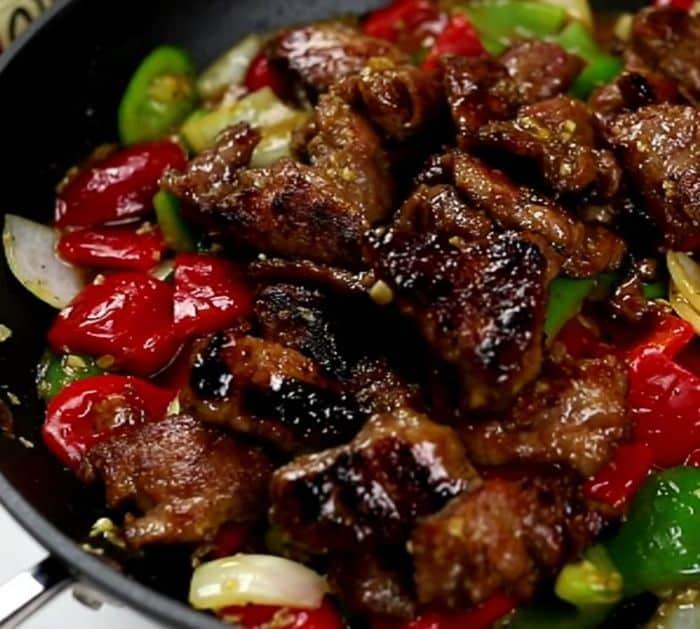 Homemade Chinese Takeout Pepper Steak Recipe