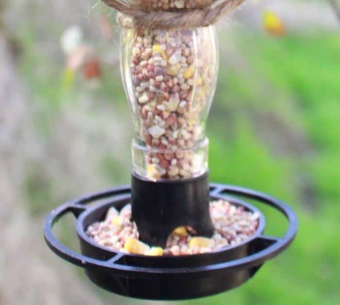 Easy To Make DIY Upcycled Jack Daniel's Bird Feeder