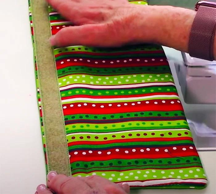 Add Velcro For Easy Door Handle - DIY Kitchen Decor - Kitchen Sewing Projects