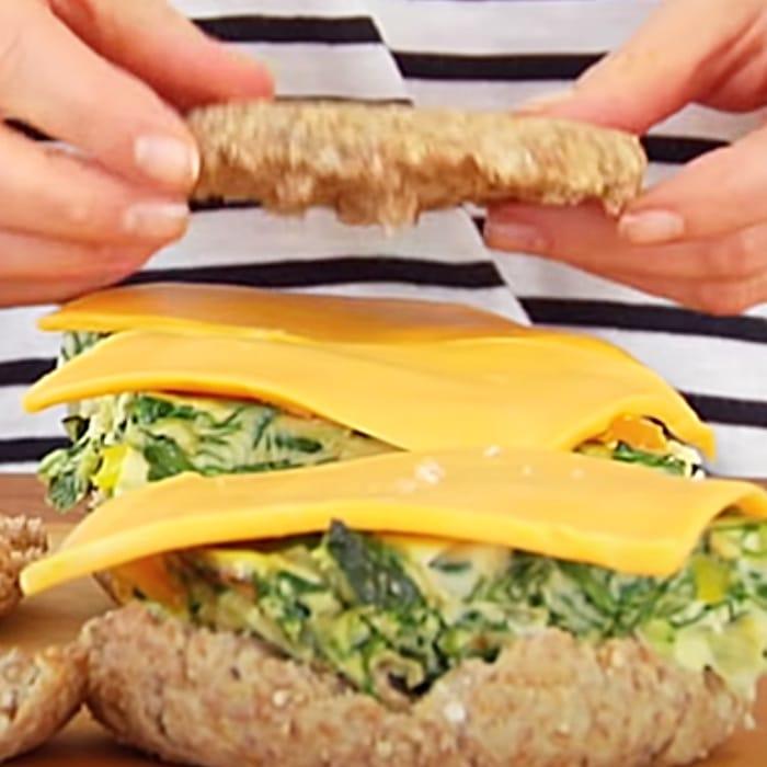 Freezer Friendly Breakfast Sandwich Recipe - How To Make A Breakfast Sandwich - Meal Prep Ideas