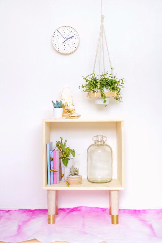 DIY Box Sideboard Nightstand, a charming DIY nightstand idea for the bedroom and a budget friendly way to furnish a bedroom
