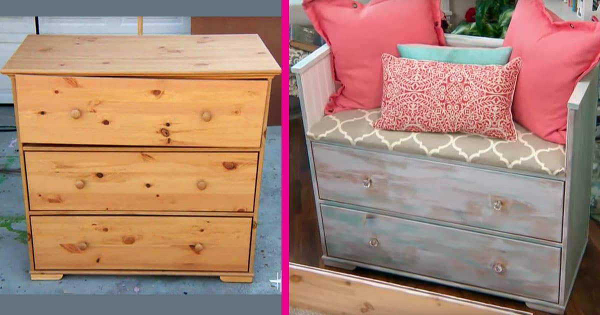 In Just A Few Hours, You Can Turn An Old Dresser Into Your Living Room’ Star Attraction