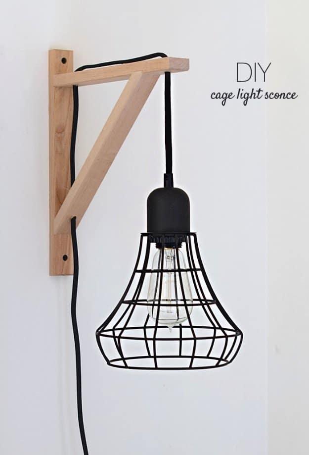 DIY IKEA Hack Cage Light Sconce, a furniture upgrade trick, quick and cheap to try tonight and the fix worth remembering