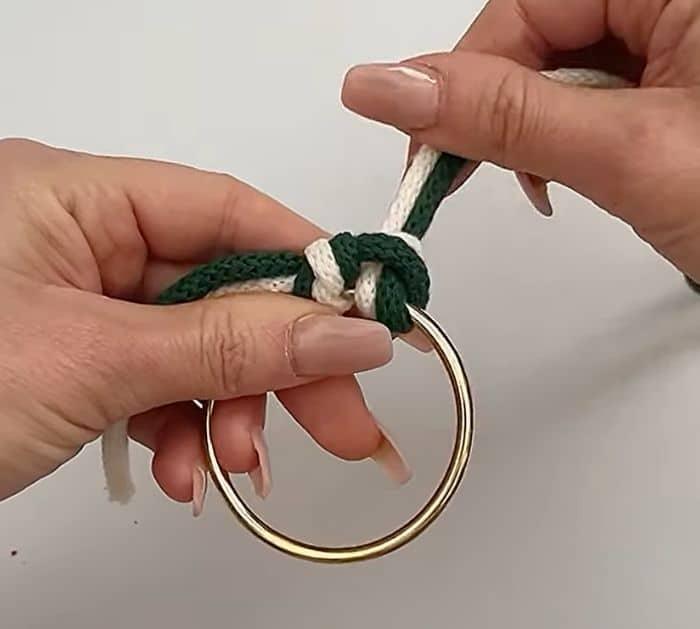 Easy Mini Macrame Wreath Ornament Materials