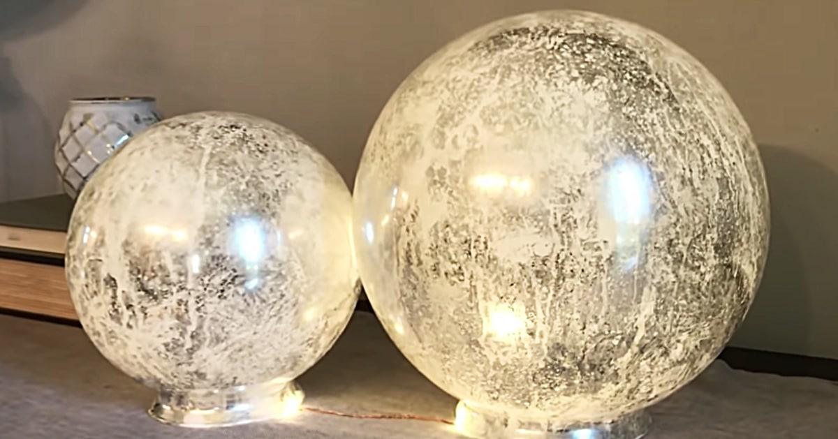DIY Pottery Barn Copycat Mercury Glass Globe