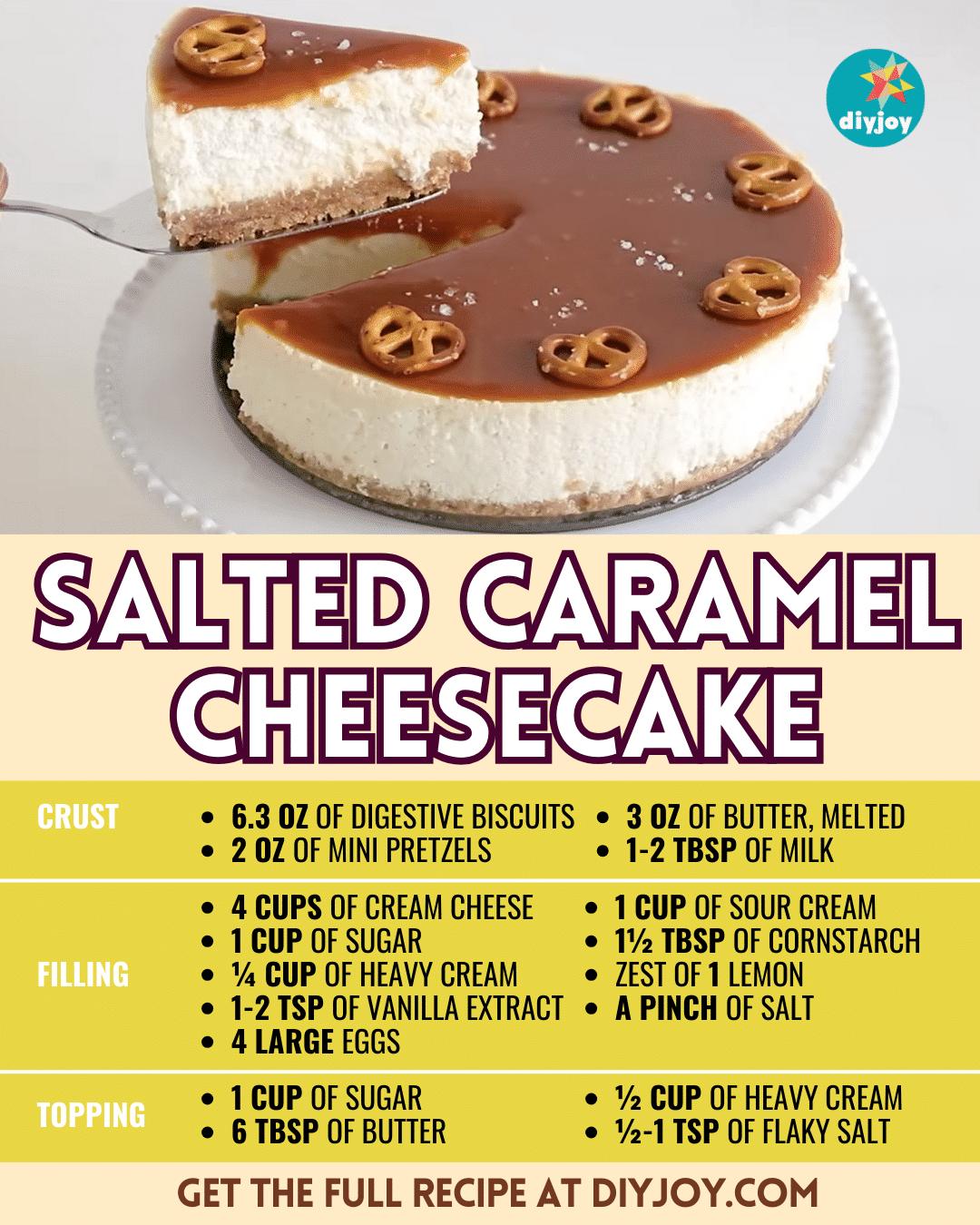 Easy Salted Caramel Cheesecake Recipe