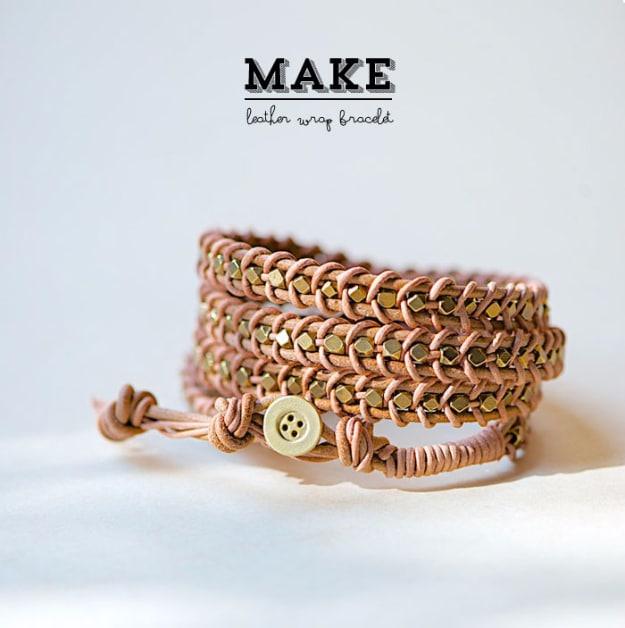 DIY Leather Wrap Bracelet, a thoughtful touch that elevates the whole look and a simple upgrade almost anyone can try