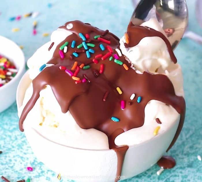 Easy To Make Homemade Magic Chocolate Shell