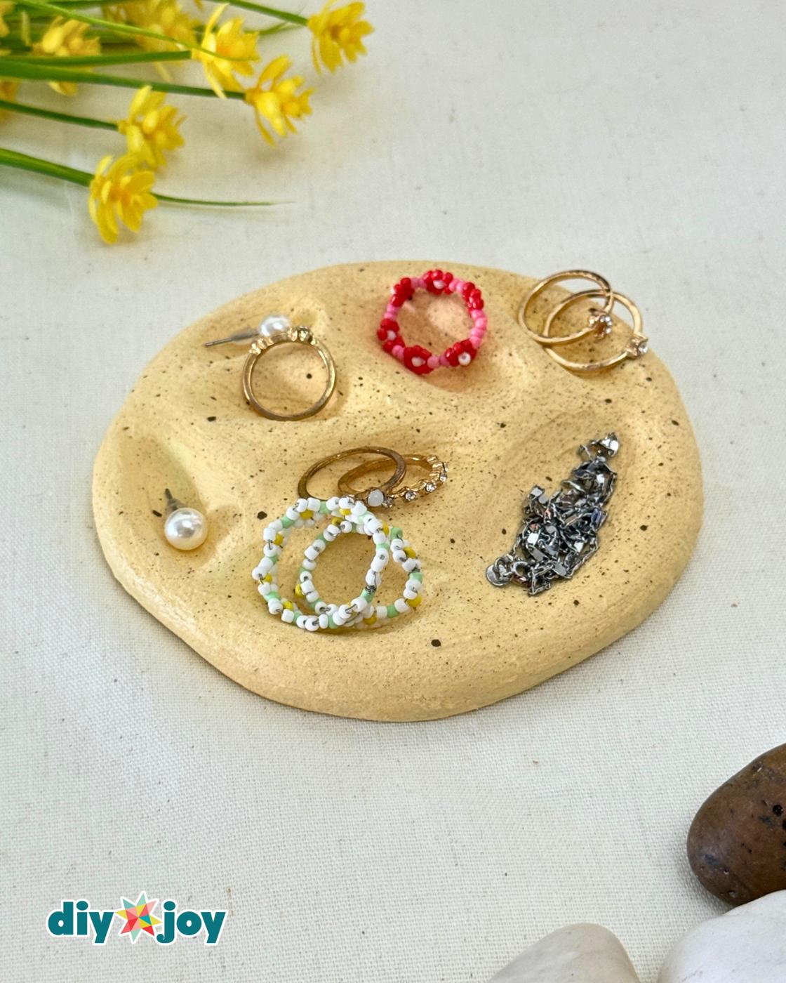 Easy Air Dry Clay Jewelry Organizer Using Pebbles — easy air-dry clay jewelry organizer