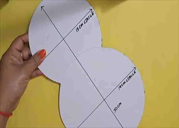 Making the doll template for the wall hanging organizer