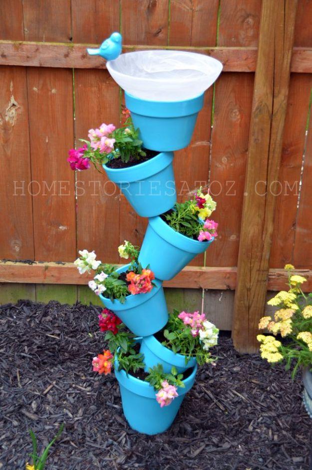 DIY Garden Planter And Birds Bath, simple enough for a first weekend project and something worth showing off once it is done