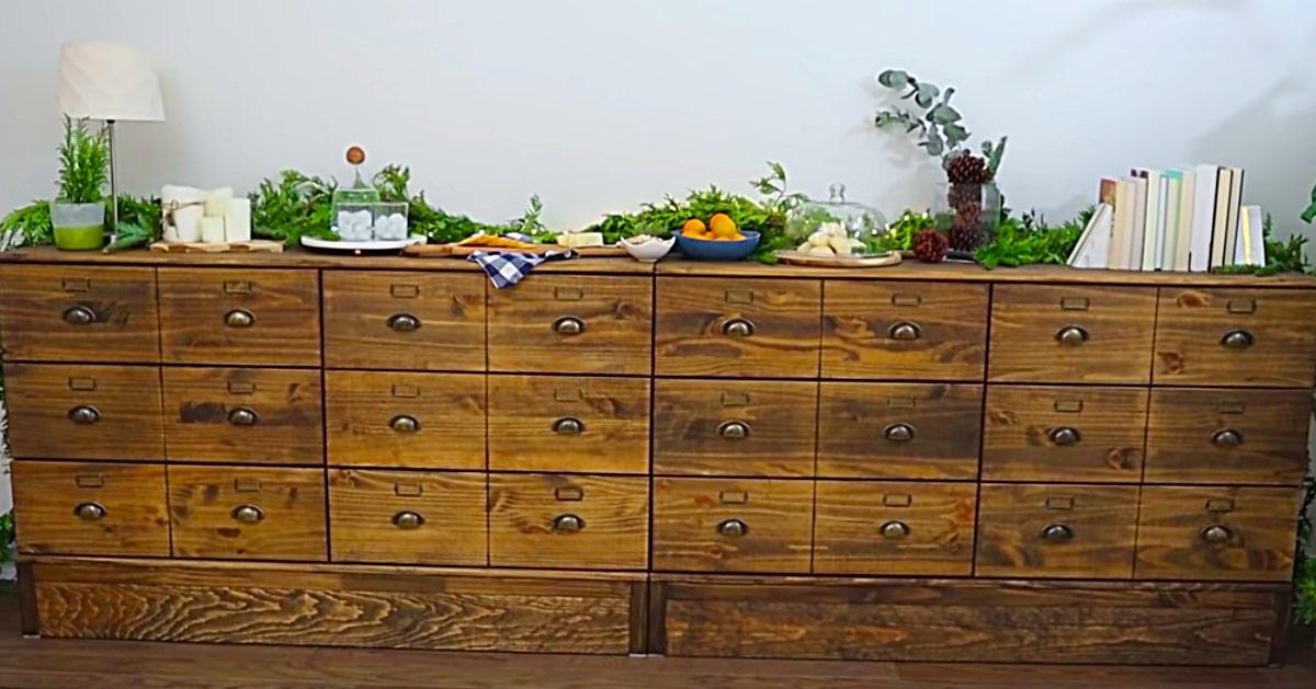 IKEA Hack DIY Apothecary Buffet