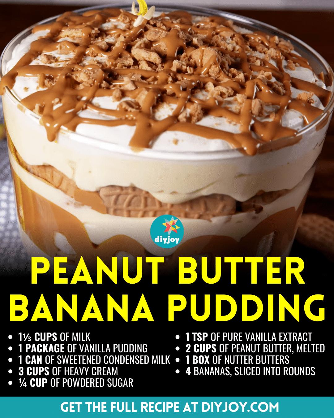 Easy Peanut Butter Banana Pudding Recipe