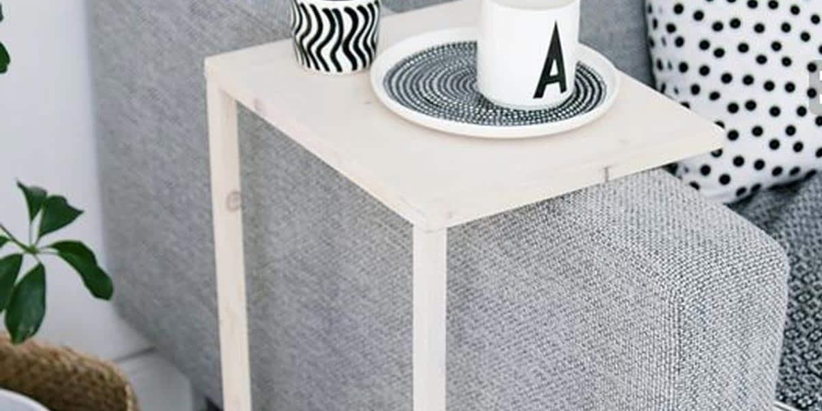 He Makes A Special Table To Go Over The Arm Of A Sofa (So Brilliant!)