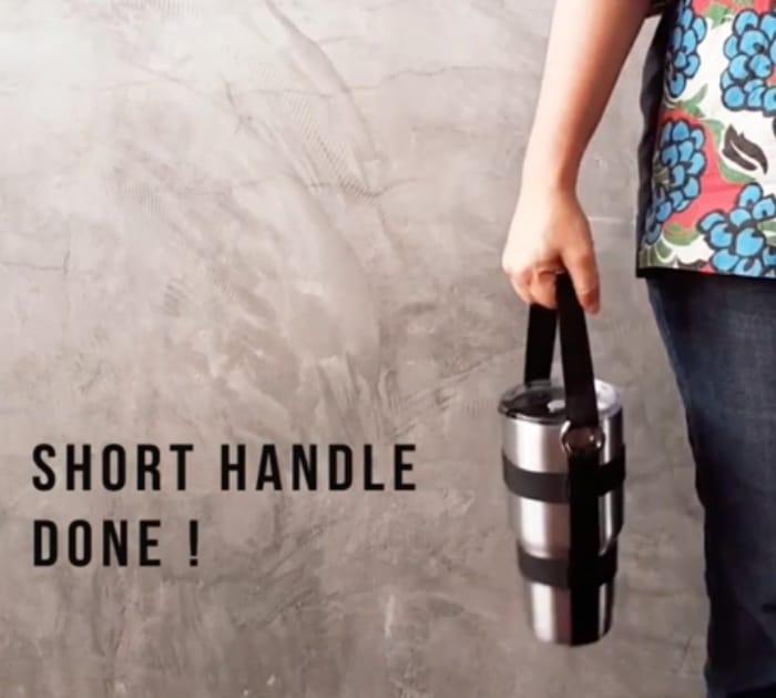 Make Yeti Cup Holder out of canvas strap webbing