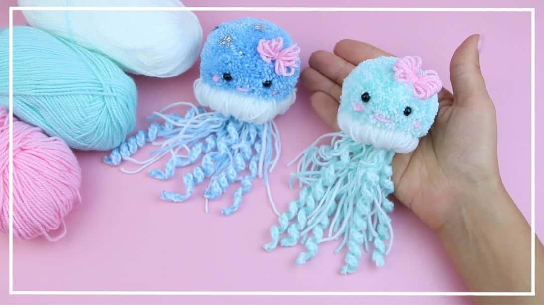 Cute Jellyfish Yarn DIY