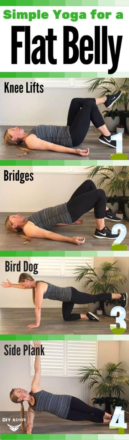 Best Exercises for 2018 - Beginner Yoga for a Strong Core and Flat Belly - Easy At Home Exercises - Quick Exercise Tutorials to Try at Lunch Break - Ways To Get In Shape - Butt, Ab