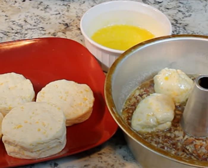Roll Biscuits for Pecan Cream Cheese Sticky Buns - Easy Recipes
