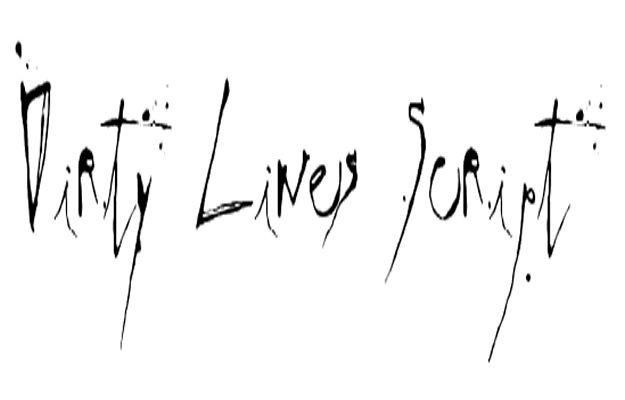 Best Free Fonts To Download for Crafts and DIY Projects - Dirt Lines Script - Cute, Cool and Professional Looking Font Ideas for Teachers, Crafters and Wedding Decor - Calligraphy,