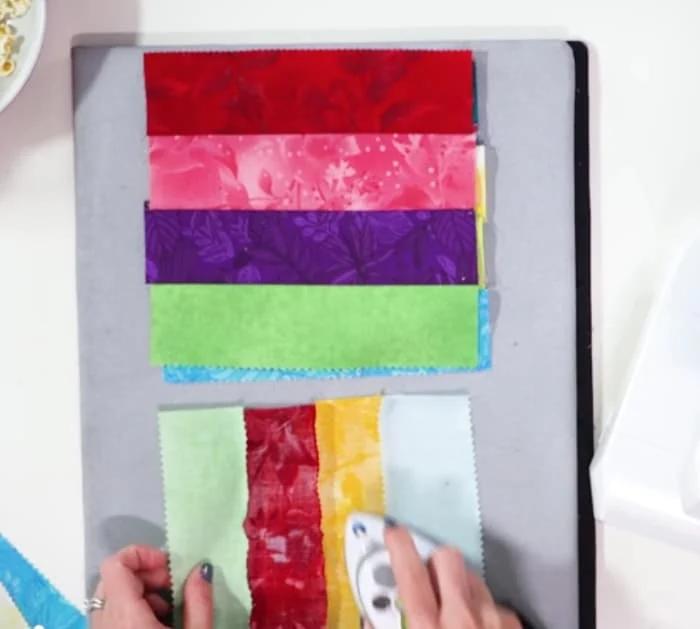 Easy quick quilt using jelly rolls