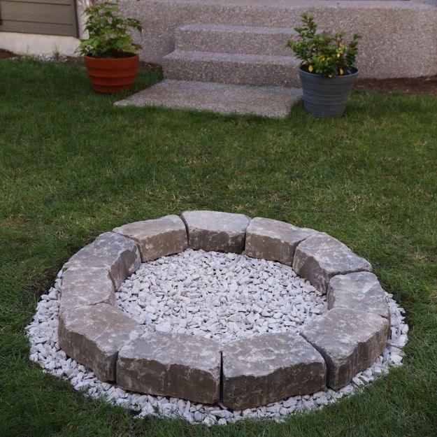 Backyard Fire Pit in & Easy Steps, no power tools required for the basic build and a keepsake worth handing down for years