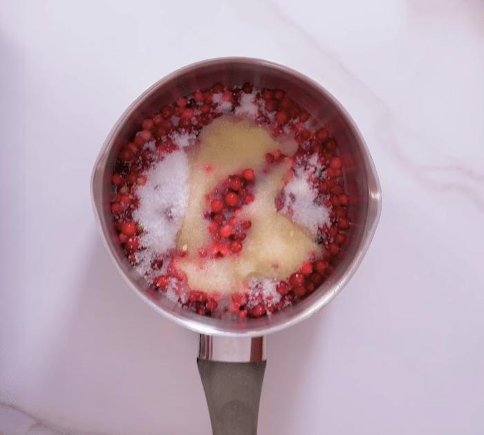 Ingredients for Chocolate Cranberry Cake