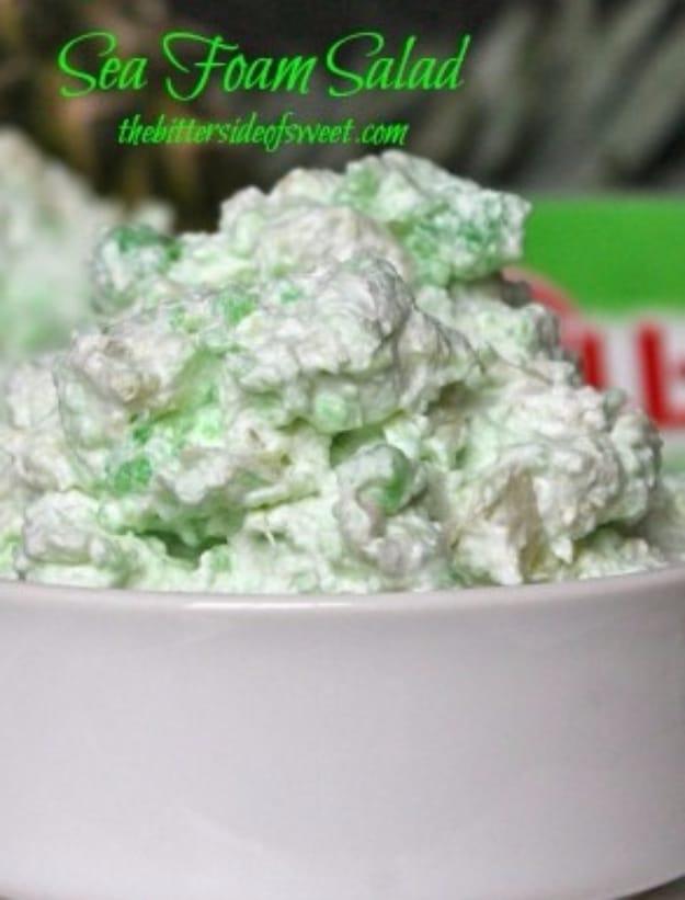 DIY St Patricks Day Ideas - Sea Foam Salad - Food and Best Recipes, Decorations and Home Decor, Party Ideas - Cupcakes, Drinks, Festive St Patrick Day Parties With these Easy, Quic